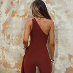 Casual Jumpsuit With A One-shoulder Design For A Slimming Figure-flattering Look