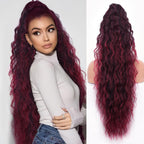 European And American-style Large Clip-in Long Wavy Ponytail Tiger-claw Long Curly Ponytail Wig