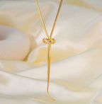 Fashionable Non-fading Heart-shaped Necklace Simple Vintage Titanium Steel Earrings