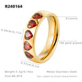 Retro Heart-shaped Zircon Ring For Women A Niche Style