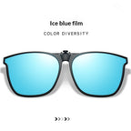 Ultra-light UV-protective Clip-on Sunglasses That Flip Up Compatible With Myopia Glasses