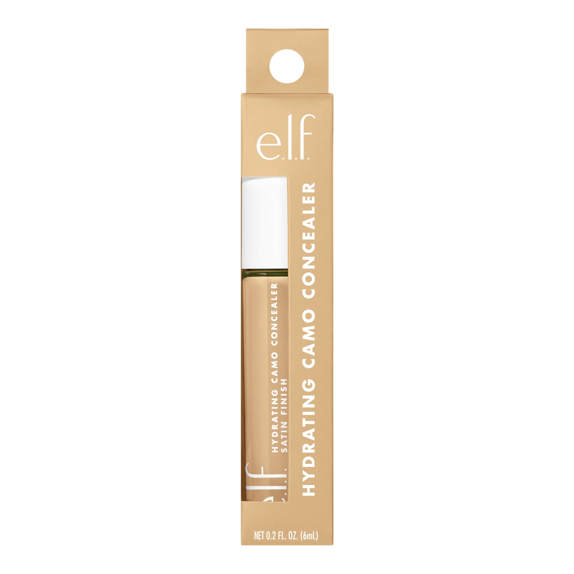 e.l.f. Hydrating Camo Concealer, Lightweight, Full Coverage, Long Lasting 0.20 Fl Oz