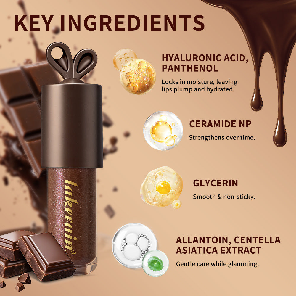Brazilian Bunny Chocolate-Color Long-Lasting Moisturizing Lip Gloss