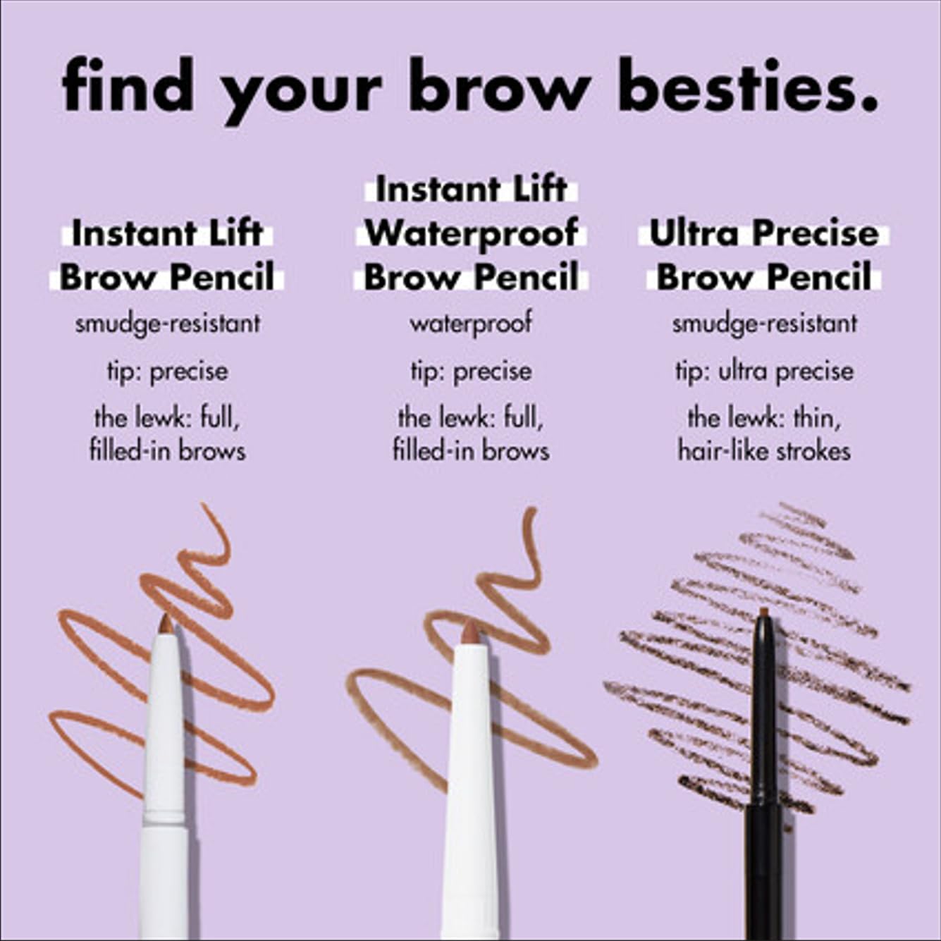e.l.f. Instant Lift Brow Pencil – Dual-Sided, Fine Tip, Defines