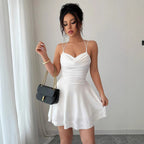 Waist-cinching Slip Dress Designed Specifically For Petite Women