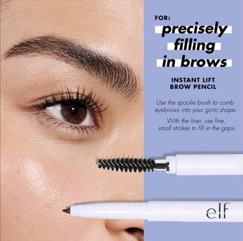 e.l.f. Instant Lift Brow Pencil – Dual-Sided, Fine Tip, Defines