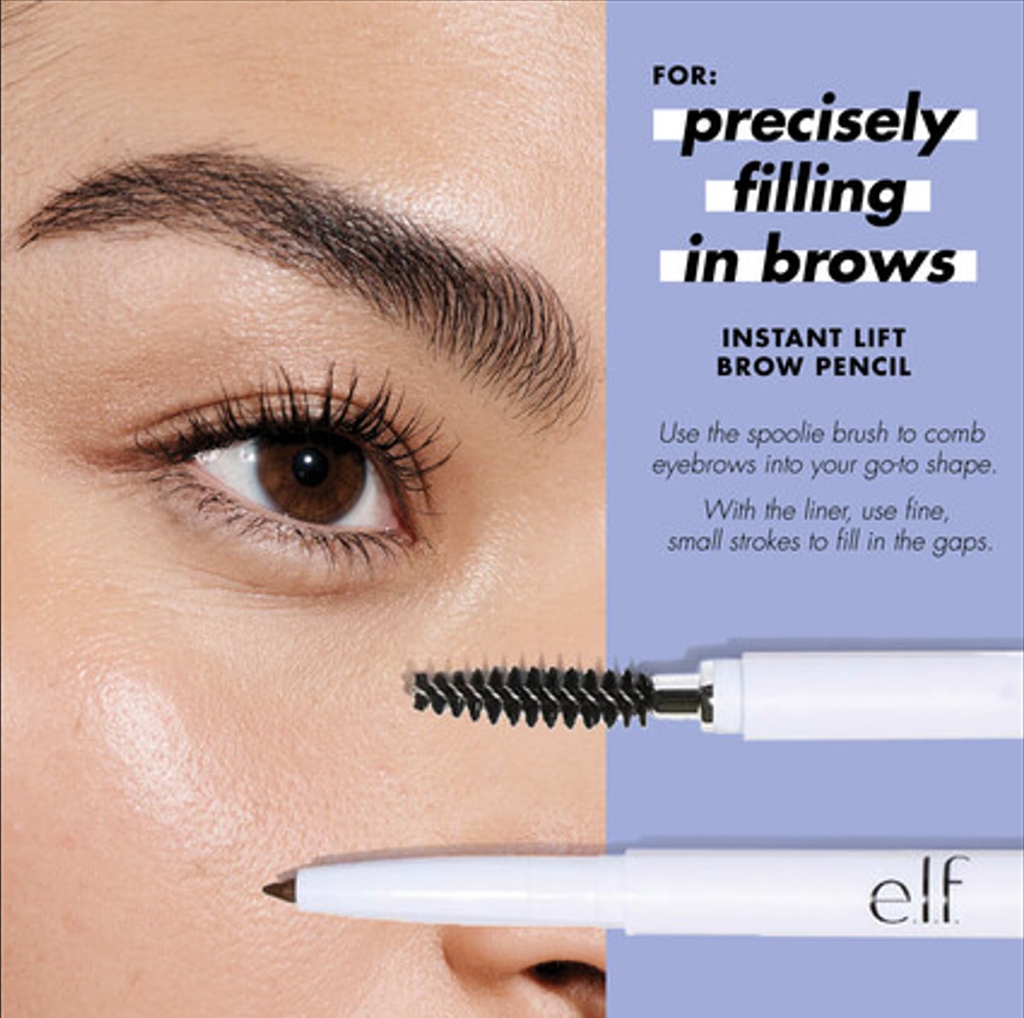 e.l.f. Instant Lift Brow Pencil – Dual-Sided, Fine Tip, Defines