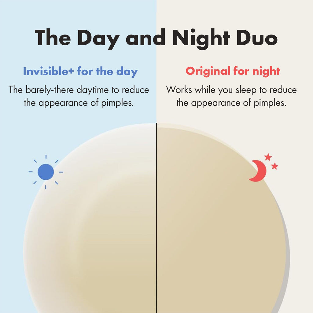 Hero Mighty Patch Day & Night, Hydrocolloid Pimple Patches (24 Pack)