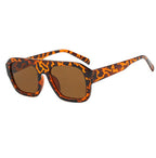 Single Bridge Large Frame Square Sunglasses
