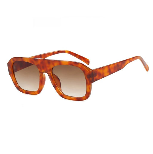 Single Bridge Large Frame Square Sunglasses