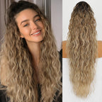 European And American-style Large Clip-in Long Wavy Ponytail Tiger-claw Long Curly Ponytail Wig