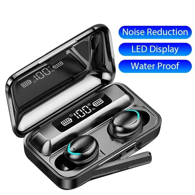 F9 TWS Wireless Earphones – Bluetooth earbuds with LED display