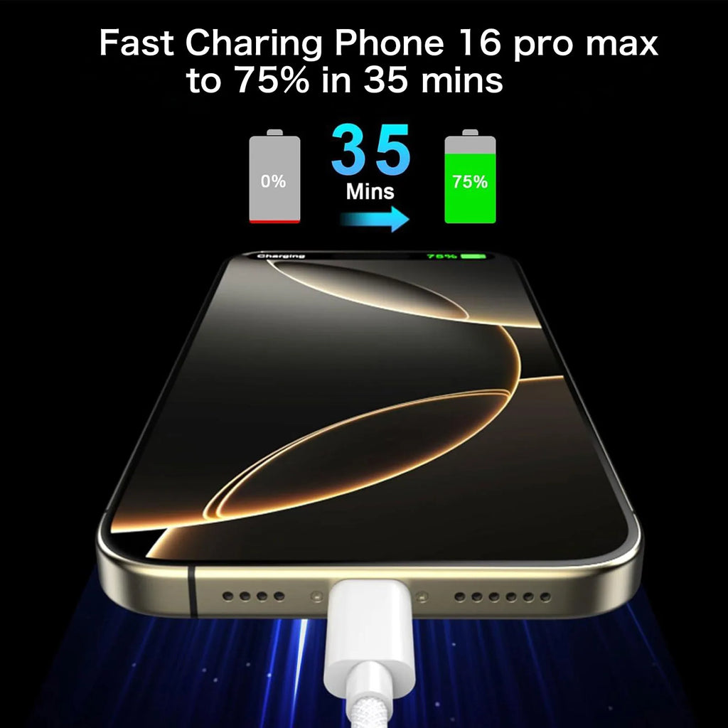 PD60W USB-C to USB-C Fast Charging Cable for iPhone