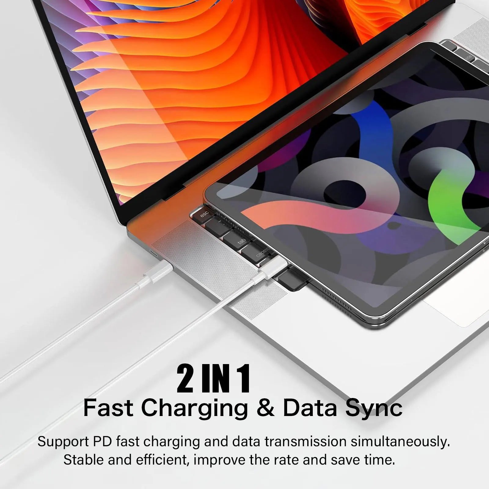 PD60W USB-C to USB-C Fast Charging Cable for iPhone
