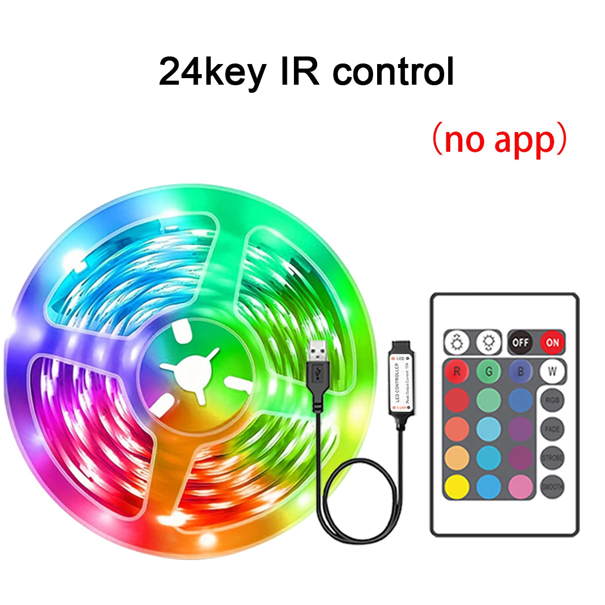 RGB LED Strip Lights with App Control – 5m/10m/20m/30m