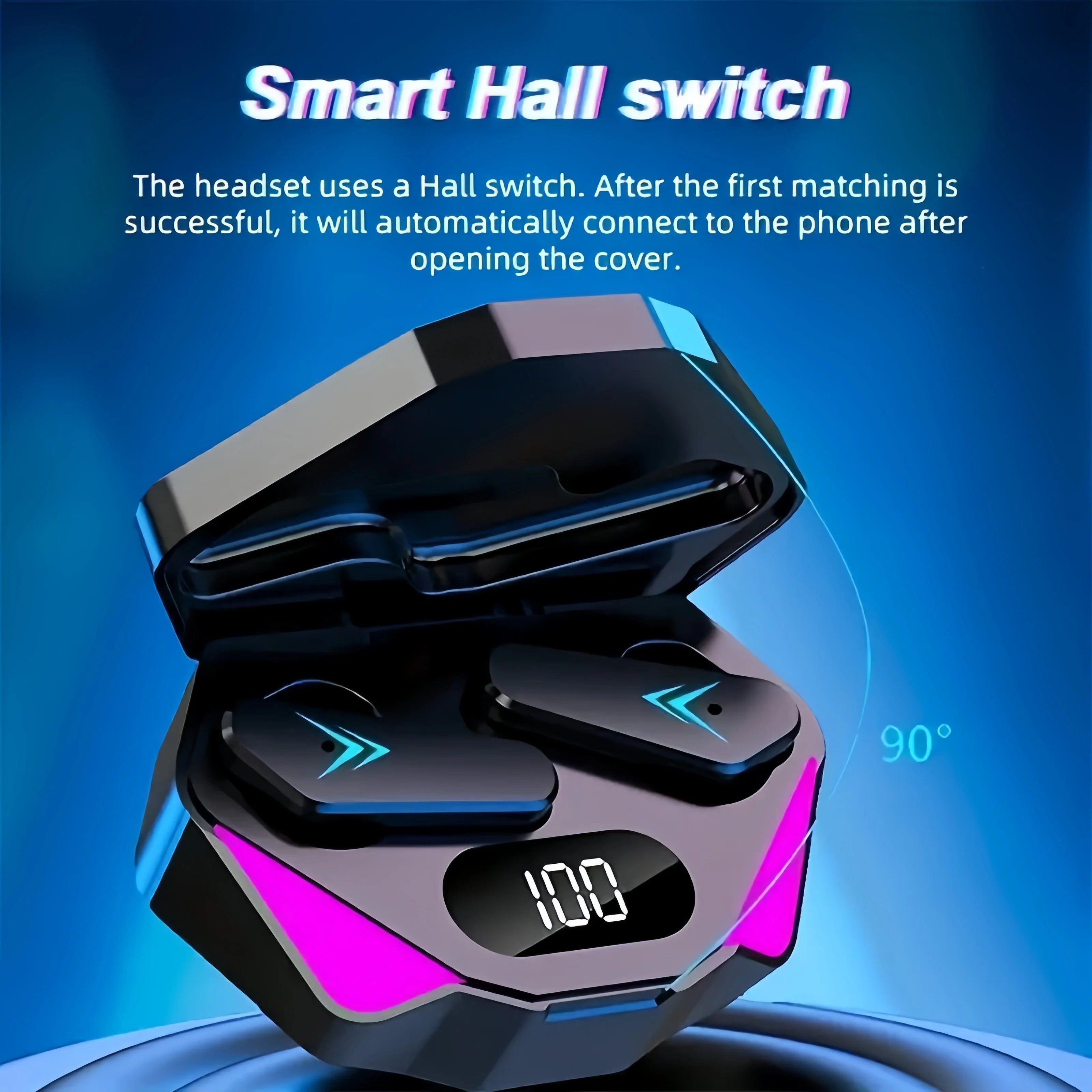 X15 TWS Bluetooth Earbuds – LED Display | Noise Cancelling