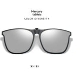 Ultra-light UV-protective Clip-on Sunglasses That Flip Up Compatible With Myopia Glasses