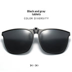 Ultra-light UV-protective Clip-on Sunglasses That Flip Up Compatible With Myopia Glasses
