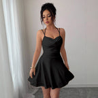 Waist-cinching Slip Dress Designed Specifically For Petite Women
