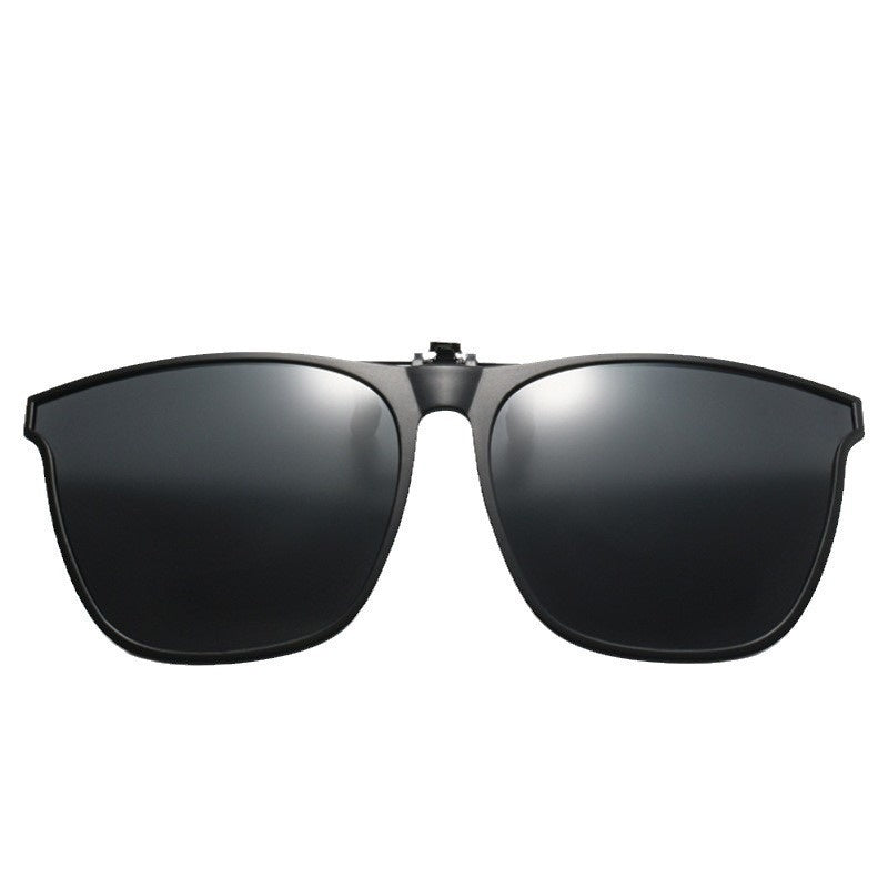 Ultra-light UV-protective Clip-on Sunglasses That Flip Up Compatible With Myopia Glasses
