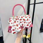 Strawberry Square Bag Casual Commuter Crossbody Bag