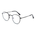 HD Anti-blue Ray Fashion Round Frame Metal Sunglasses